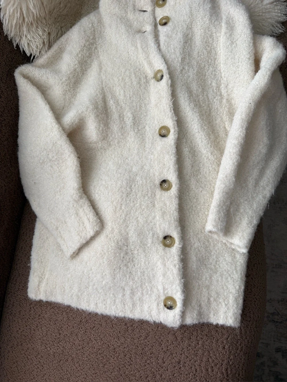 Aritzia Wilfred Oversized Alpaca Karlis Button Front Cardigan 🌿